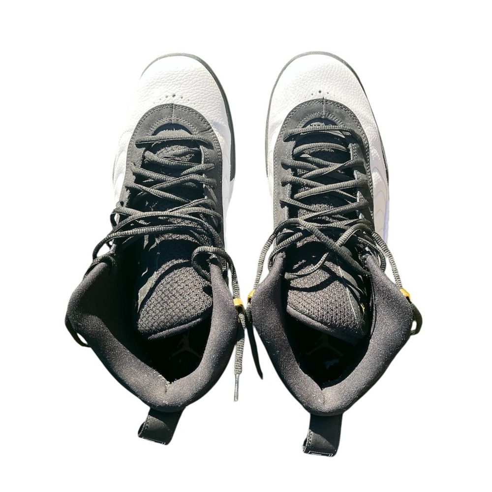 Men’s Black Gold & White Jordan Jumpman Pro Taxi High-Top size 12 - Picture 2 of 5